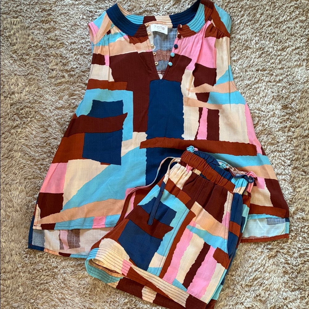 Fate Colorful Abstract 2pc outfit!
